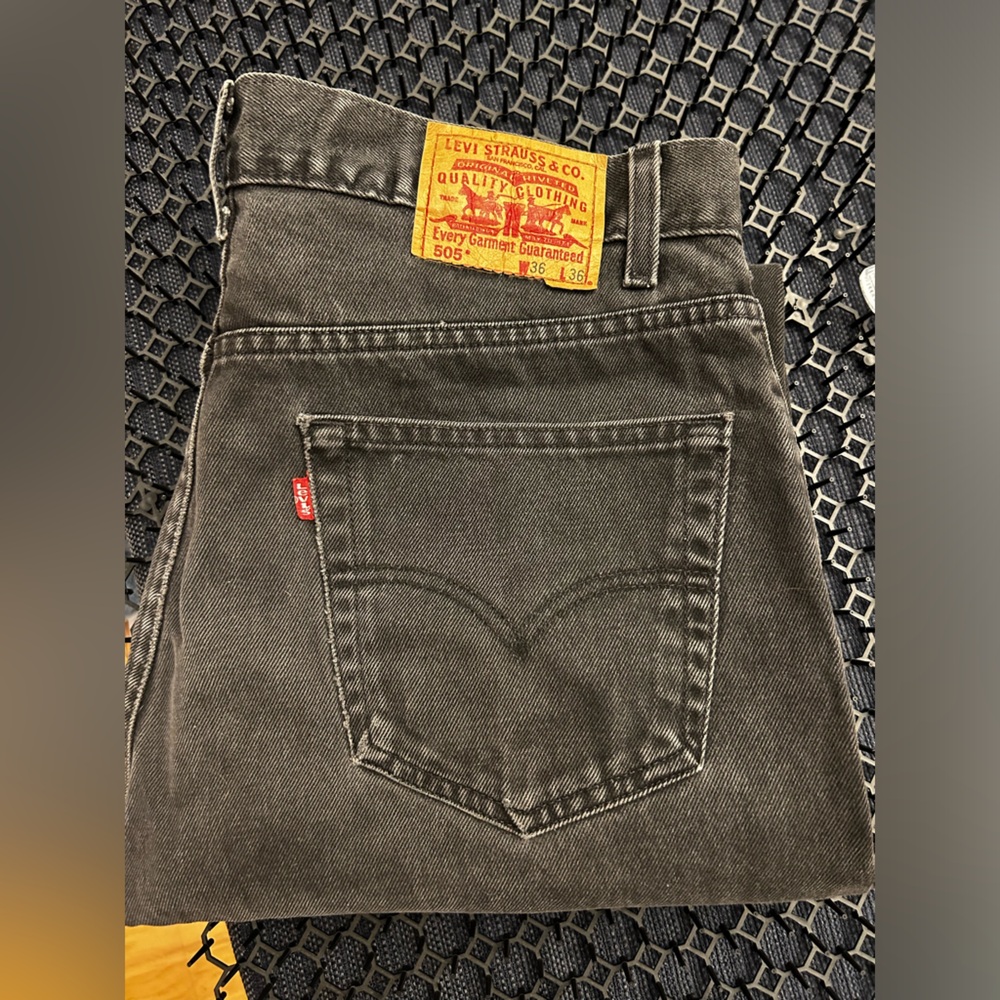 Levi Mens Black Jeans